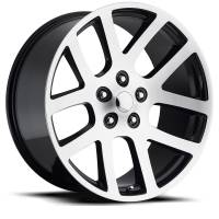 FR 60 - Ram Truck SRT10 Replica Wheel 24x10 5x5.5 ET25.4 77.8CB Black Machine Face