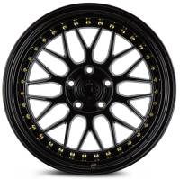 AodHan Wheels - Aodhan Wheels Rim AH02 19x8.5 5x112 66.6CB ET32 Gloss Black ( Gold Rivet) - Image 2