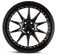 AodHan Wheels - Aodhan Wheels Rim DS07 18x8.5 5x100 73.1CB ET35 Gloss Black W /Gold Rivets - Image 2