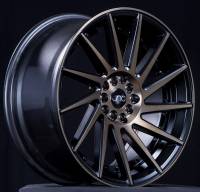 JNC Wheels Rim JNC051 Matte Black Machined Bronze Face 19x9.5 5x112 ET30