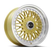 Vors Wheels - Vors Wheels Rim VR3 16x7 4x108 ET30 73.1CB Gold Machined Lip - Image 1