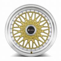 Vors Wheels - Vors Wheels Rim VR3 16x7 4x108 ET30 73.1CB Gold Machined Lip - Image 2