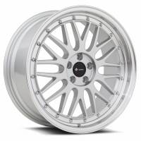 Vors Wheels Rim VR8 18x8 5x115 ET35 73.1CB Silver Machine Lip Chrome Rivet