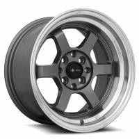 Vors Wheels Rim TR7 15x8 4x98 ET0 73.1CB Gun Metal Graphite Machine Lip