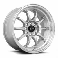 Vors Wheels Rim TR3 16x8 4x108 ET20 73.1CB Silver Machine Lip