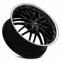 MRR Design Wheels - MRR Wheels Rim GT1 20x8.5 5x112 ET25 66.6CB Black Machine Lip - Image 3