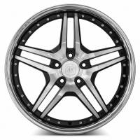 MRR Design Wheels - MRR Wheels Rim RW2 20x8.5 5x112 ET35 66.6CB Black Chrome Lip - Image 2