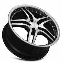 MRR Design Wheels - MRR Wheels Rim RW2 20x8.5 5x112 ET35 66.6CB Black Chrome Lip - Image 3