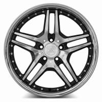MRR Design Wheels - MRR Wheels Rim RW2 18x8 5x108 ET35 73.1CB Black Chrome Lip - Image 2