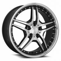 MRR Wheels Rim RW2 19x8.5 5x114.3 ET35 73.1CB Black Chrome Lip