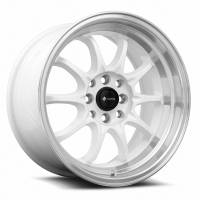 Vors Wheels Rim TR3 16x8 4x100/4x114.3 ET20 73.1CB White Machine Lip