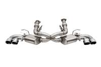 Corsa 20-25 Corvette C8 3in Valved Cat-Back 4.5in Pol Quad Tips Fits Factory Perf Exhaust DeletesAFM