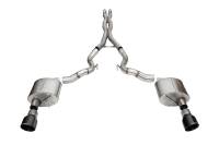 CORSA Performance - Corsa 24+ Frd MustangGT Conv Xtreme Cat-Back Ex.Sys 3.0in Dual Rear Ex w/4.5in Blk PVD ProSeries Tip - Image 1