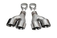 Corsa 2011-2021 Jeep Grand Cherokee Twin 2.5in Inlet / 4in Outlet Polished Pro-Series Tip Kit