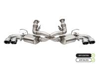 Corsa 2020-25 Corvette C8 3in Valved Cat-Back 4.5in Pol Quad Tips - Fits Factory Perf Exhaust w/ AFM