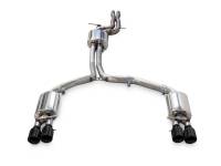 AWE Audi C7.5 A6 3.0T Touring Edition Exhaust - Quad Outlet Diamond Black Tips