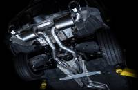 AWE Tuning - AWE 2020 Toyota Supra A90 Resonated Touring Edition Exhaust - 5in Chrome Silver Tips - Image 4