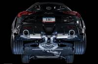 AWE Tuning - AWE 2020 Toyota Supra A90 Resonated Touring Edition Exhaust - 5in Chrome Silver Tips - Image 5