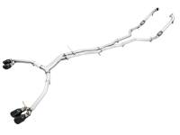 AWE Audi B9 S5 Sportback Track Edition Exhaust - Non-Resonated (Black 102mm Tips)