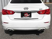 aFe Power (Advanced FLOW Engineering) - aFe Takeda 2.5in 304 SS Cat-Back Exhaust System w/ Black Tips 16-18 Infiniti Q50 V6-3.0L (tt) - Image 6