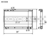 Koyorad Cooling Systems - Koyo HH Series Aluminum Radiator + N-FLO 96-00 Toyota Chaser 2.5L I6 Turbo (MT) - Image 2