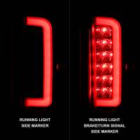 ANZO Headlights, Tail Lights and More  - ANZO 1987-1996 Ford F-150 LED Taillights Black Housing Clear Lens (Pair) - Image 2