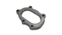Vibrant Performance - Vibrant Performance GT25R / GT28R Discharge Flange with Oval Outlet (5 Bolt) Mild Steel 1/2in Thick - Image 1