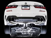 AWE Tuning - AWE 2019+ BMW M340i (G20) Track Edition Exhaust - Quad Diamond Black Tips - Image 2