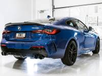 AWE Tuning - AWE 2019+ BMW M340i (G20) Non-Resonated Touring Edition Exhaust - Quad Diamond Black Tips - Image 3