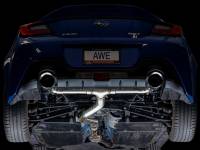 AWE Tuning - AWE Subaru BRZ/ Toyota GR86/ Toyota 86 Track Edition Cat-Back Exhaust- Chrome Silver Tips - Image 8
