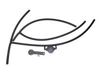 J&L 16-22 Nissan Titan 5.6L Passenger Side Oil Separator 3.0 - Black Anodized