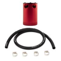 Mishimoto - Mishimoto Compact Baffled Oil Catch Can - 2-Port - Red - Image 2