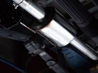 AWE Tuning - AWE 0FG 21+ Ford F150 Dual Side Exit Cat-Back Exhaust - 4.5in Diamond Black Tips - Image 4