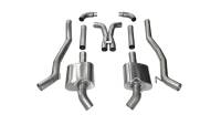 CORSA Performance - Corsa 2011-2013 Chevrolet Camaro SS 6.2L V8 Manual Xtreme 3in Cat-Back (No Tips Uses Factory Bezels) - Image 2