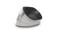 Vibrant Performance - Vibrant Performance Vertical 304 SS Oval Pie Cuts 4.0in OD Tight 45 Degree Elbow - Image 1