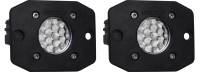 RIGID Ignite Back-Up Kit, Diffused Lens, Flush Mount, Black Housing, Pair