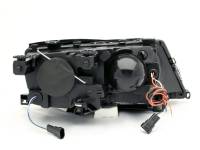 ANZO Headlights, Tail Lights and More  - ANZO 2002-2005 BMW 3 Series E46 4Dr Projector Headlights w/ Halo Black - Image 2