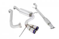 Megan Racing Type2 Cat-Back Exhaust System: Hyundai Veloster 2012+ Burnt Rolled Tips
