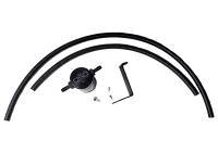 J&L Oil Separator Co - J&L 16-21 Infiniti Q50/Q60 3.0T Oil Separator 3.0 Driver Side - Black Anodized - Image 1