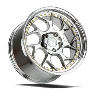 AodHan Wheels - Aodhan Wheels Rim DS01 18x8.5 5x100 73.1CB ET35 Vacuum Chrome W/ Gold Rivets - Image 3