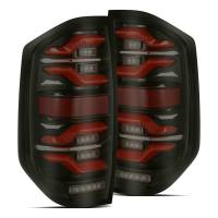 AlphaRex 14-21 Toyota Tundra LUXX LED Taillights Black/Red w/Activ Light/Seq Signal
