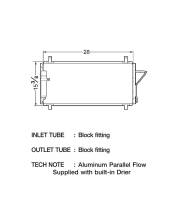 CSF Radiators - CSF 03-09 Nissan 350Z 3.5L A/C Condenser - Image 2