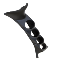 AutoMeter - AutoMeter 99-07 Ford Super Duty Black 52mm Quad Pilillar Pod - Image 2