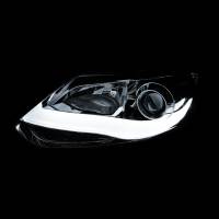 ANZO Headlights, Tail Lights and More  - ANZO 2012-2014 Ford Focus Projector Headlights w/ Plank Style Design Black - Image 2