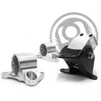 Innovative Mounts - Innovative 96-00 Civic B/D Series Silver Aluminum Mounts 60A Bushings (3 Bolt) - Image 1
