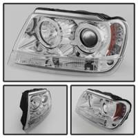 Spyder Auto - Spyder Jeep Grand Cherokee 99-04 Projector Headlights LED Halo LED Chrm - PRO-YD-JGC99-HL-C - Image 2