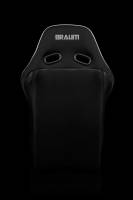 BRAUM RACING SEATS & MORE - BRAUM Racing Falcon X Series FIA Approved Fixed Back Racing Seat - Black Polo Cloth (White Stitching / White Piping) - Each - Image 4