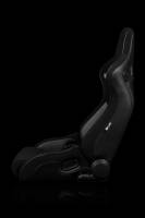 BRAUM RACING SEATS & MORE - BRAUM Racing Elite-R Series Sport Seats - Black Jacquard (Black Stitching / Black Piping) - Pair - Image 3