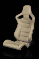 BRAUM RACING SEATS & MORE - BRAUM Racing Elite Series Sport Seats - Beige Leatherette - Pair - Image 2