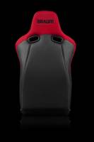 BRAUM RACING SEATS & MORE - BRAUM Racing Venom-R Series Fixed Back Bucket Seat - Red Cloth / Carbon Fiber - Each - Image 5
